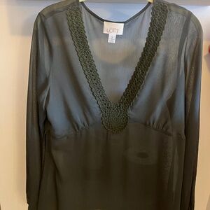 Loft Army green Blouse